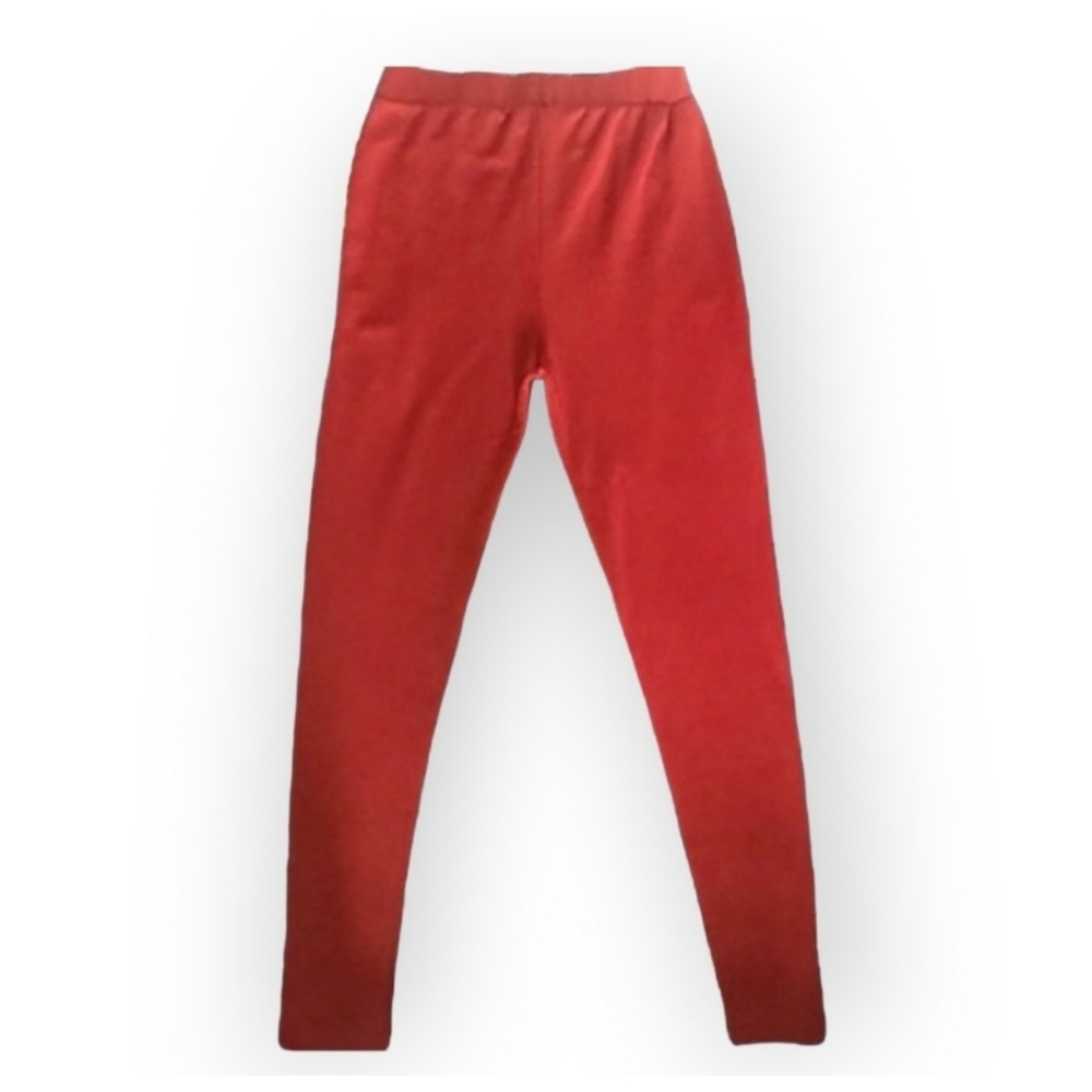 NWOT F21 wine-colored high-rise cigarette pants - Picture 4 of 6